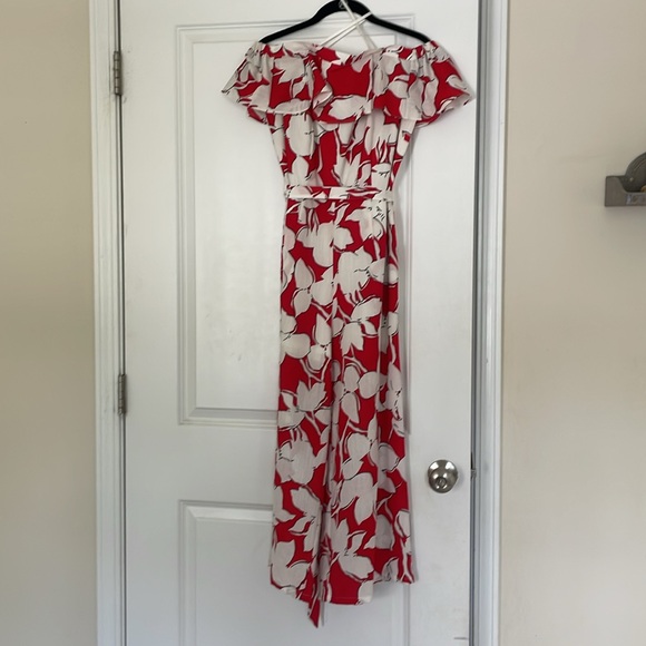 Elevenses Red & White Floral Jumpsuit - Picture 1 of 10